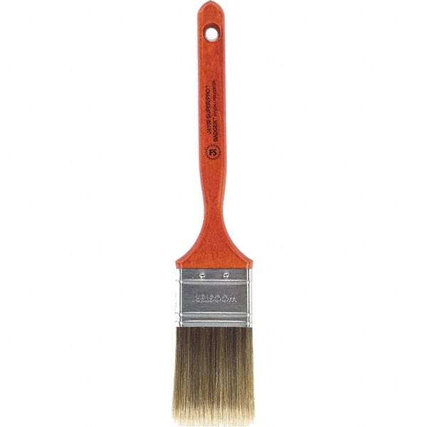 Wooster Brush - 2" Flat Nylon/Polyester Sash Brush - 2-11/16" Bristle Length, 7-3/16" Wood Fluted Handle - Benchmark Tooling