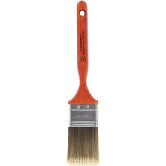 Wooster Brush - 2" Flat Nylon/Polyester Sash Brush - 2-11/16" Bristle Length, 7-3/16" Wood Fluted Handle - Benchmark Tooling