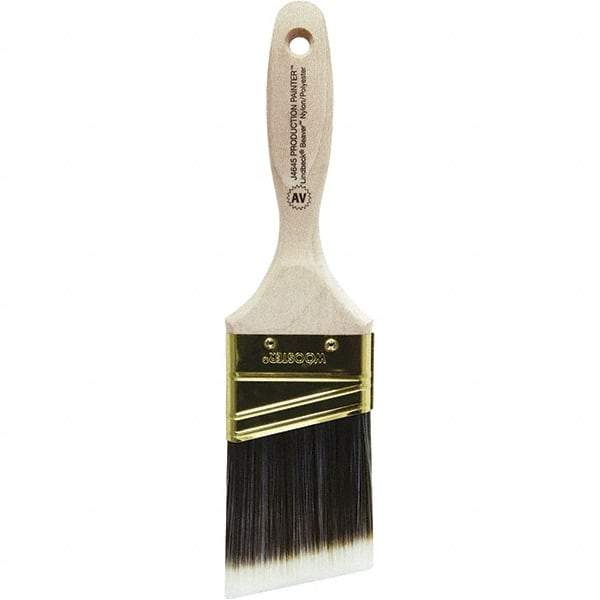 Wooster Brush - 2-1/2" Angled Nylon/Polyester Varnish Brush - 2-15/16" Bristle Length, 5-5/8" Plastic Beavertail Handle - Benchmark Tooling