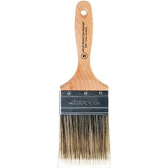 Wooster Brush - 3" Flat Nylon/Polyester Wall Brush - 3-7/16" Bristle Length, 6-1/4" Maple Beavertail Handle - Benchmark Tooling