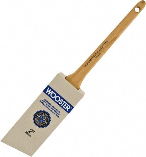 Wooster Brush - 2" Angled Hog Sash Brush - 2-3/16" Bristle Length, 8" Maple Rattail Handle - Benchmark Tooling