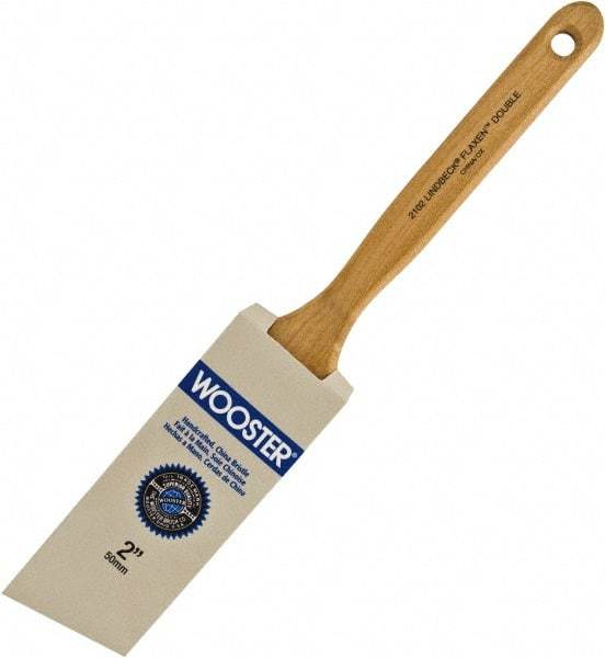 Wooster Brush - 2" Angled Hog Sash Brush - 2-11/16" Bristle Length, 7-7/8" Maple Fluted Handle - Benchmark Tooling