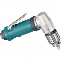 Dynabrade - 1/4" Keyed Chuck - Right Angle Handle, 20,000 RPM, 0.4 hp, 90 psi - Benchmark Tooling