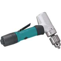 Dynabrade - 1/4" Keyed Chuck - Inline Handle, 950 RPM, 0.4 hp, 90 psi - Benchmark Tooling