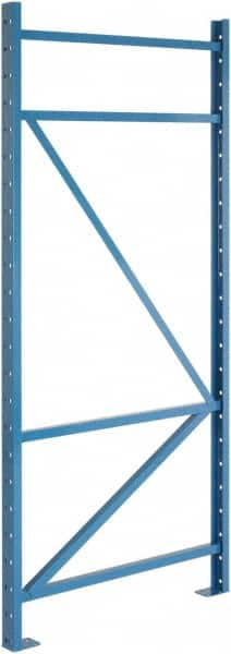 Steel King - 39,990 Lb Capacity Heavy-Duty Framing Upright Pallet Storage Rack - 3" Wide x 96" High x 42" Deep, Powder Coat Blue - Benchmark Tooling