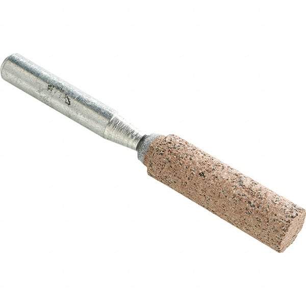 WALTER Surface Technologies - 3/8" Head Diam, Cylinder End, Aluminum Oxide Mounted Point - Black, Medium Grade, 37,210 RPM - Benchmark Tooling