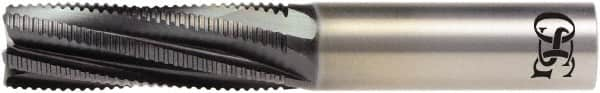 OSG - 5/16" Cutting Diam x 15/16" Length of Cut, 6 Flute, Spiral Router Bit - Diamond Coated, Right Hand Cut, Solid Carbide, 3" OAL x 3/8" Shank Diam, Roughing, 15° Helix Angle - Benchmark Tooling