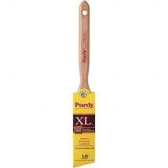 Purdy - 1-1/2" Angled Synthetic Trim Brush - 2-7/16" Bristle Length, 2-7/16" Wood Fluted Handle - Benchmark Tooling