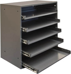 Durham - 5 Drawer, Small Parts Heavy Duty Bearing Slide Rack Cabinet - 12-1/2" Deep x 20-1/2" Wide x 21" High - Benchmark Tooling