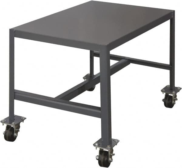 Durham - Mobile Work Bench - Steel, Gray, 48" Long x 24" Deep x 36" High - Benchmark Tooling