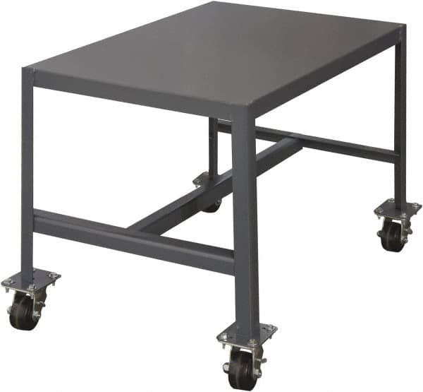 Durham - Mobile Work Bench - Steel, Gray, 36" Long x 24" Deep x 24" High - Benchmark Tooling