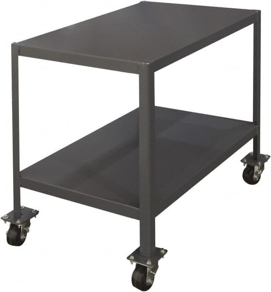 Durham - Mobile Work Bench - Steel, Gray, 48" Long x 24" Deep x 30" High - Benchmark Tooling