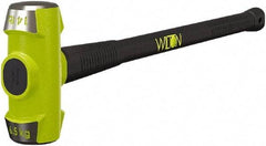 Wilton - 14 Lb Head, 36" Long Sledge Hammer - Steel Head, Steel Handle with Grip - Benchmark Tooling