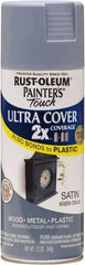 Rust-Oleum - Slate (Color), Satin, Enamel Spray Paint - 8 Sq Ft per Can, 12 oz Container, Use on Multipurpose - Benchmark Tooling