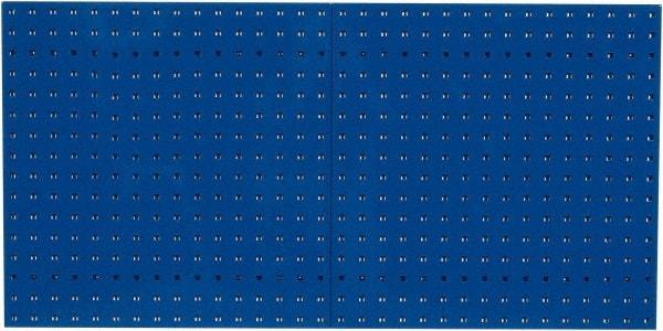 Triton - 24" Wide x 24" High Industrial Steel Tool Peg Board System - 2 Panels, Steel, Blue - Benchmark Tooling