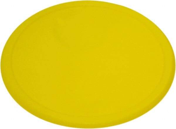 Rubbermaid - 10.3" Wide, Round Polyethylene Lid - Use with FG572300, FG572324, FG572400, FG572424 - Benchmark Tooling