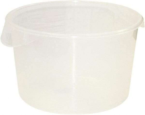 Rubbermaid - Round, Clear Polypropylene Food Storage Container - 8.1" High x 13.1" Wide - Benchmark Tooling