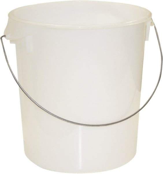 Rubbermaid - Round, White Polyethylene Food Storage Container - 14" High x 13.1" Wide - Benchmark Tooling