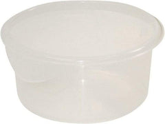 Rubbermaid - Round, Clear Polypropylene Food Storage Container - 4" High x 8-1/2" Wide - Benchmark Tooling