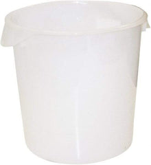 Rubbermaid - Round, White Polyethylene Food Storage Container - 14" High x 13.1" Wide - Benchmark Tooling