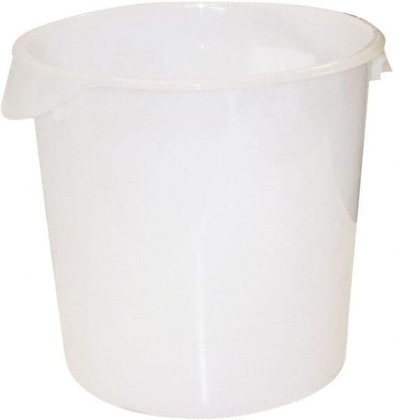 Rubbermaid - Round, White Polyethylene Food Storage Container - 11.9" High x 13.1" Wide - Benchmark Tooling