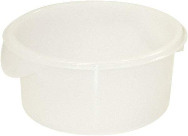 Rubbermaid - Round, White Polyethylene Food Storage Container - 10.6" High x 10" Wide - Benchmark Tooling