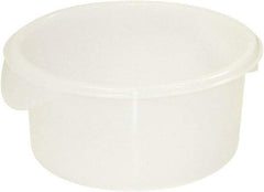 Rubbermaid - Round, White Polyethylene Food Storage Container - 7.6" High x 10" Wide - Benchmark Tooling