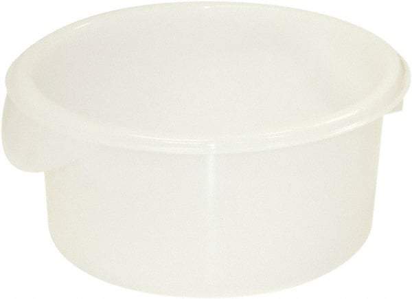 Rubbermaid - Round, White Polypropylene & Polyethylene Food Storage Container - 7.8" High x 8-1/2" Wide - Benchmark Tooling