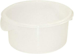 Rubbermaid - Round, White Polypropylene & Polyethylene Food Storage Container - 7.8" High x 8-1/2" Wide - Benchmark Tooling