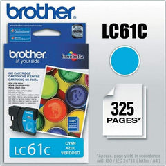 Brother - Cyan Ink Cartridge - Use with Brother DCP-J140W, 165C, 375CW, 385C, 395CN, 585CW, MFC-250C, 255CW, 290C, 295CN, 490CW, 495CW, J615W, 775CW, 790CW, 795CW, 990CW - Benchmark Tooling