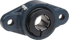 Value Collection - 1-7/16" ID, 6-11/32" OAL x 1-13/16" OAH 2-Bolt Flange - 3,461 Lb Static Cap, 5,777 Lb Dyn Cap, 5-1/8" Btw Mnt Hole Ctrs, 3/4" Base-to-Ctr Ht, Cast Iron - Benchmark Tooling