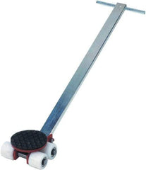 GKS - 4,400 Lb Capacity Steel Machine Dolly - 9.3" Long x 8.9" Wide x 4.3" High, 3.3" Wheels - Benchmark Tooling