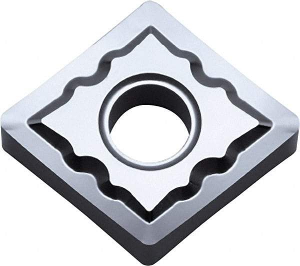 Kyocera - CNGG431 AH Grade KW10 Carbide Turning Insert - Uncoated, 80° Diamond, 1/2" Inscr Circle, 3/16" Thick, 1/64" Corner Radius - Benchmark Tooling