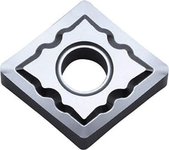 Kyocera - CNGG431 AH Grade KW10 Carbide Turning Insert - Uncoated, 80° Diamond, 1/2" Inscr Circle, 3/16" Thick, 1/64" Corner Radius - Benchmark Tooling