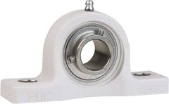 Value Collection - 5/8" ID, 5" OAL x 2-19/32" OAH Pillow Block - 1,495 Lb Static Cap, 2,877 Lb Dyn Cap, 3-3/4" Btw Mnt Hole Ctrs, 1-5/16" Base-to-Ctr Ht, Thermoplastic - Benchmark Tooling