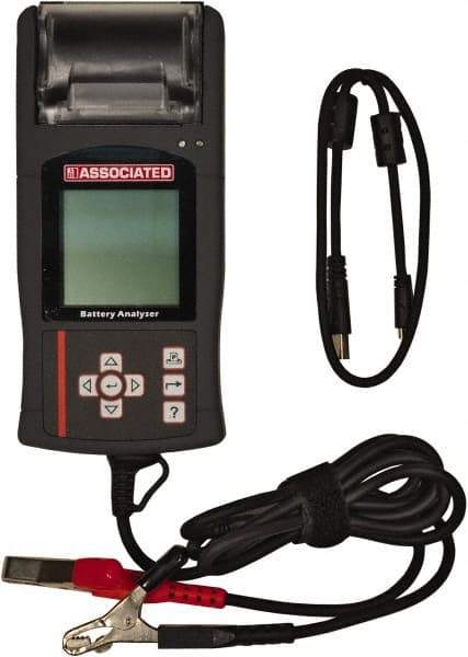 Associated Equipment - 12 Volt Battery Tester with Case & Manual - 100 to 1,700 CCA Range, 5' Cable - Benchmark Tooling