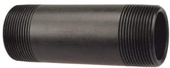 NIBCO - 1" Pipe, 4" Long PVDF Threaded Plastic Pipe Nipple - Schedule 80, Red - Benchmark Tooling