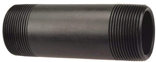 NIBCO - 3/4" Pipe, 4" Long PVDF Threaded Plastic Pipe Nipple - Schedule 80, Red - Benchmark Tooling