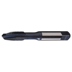‎#6-32 UNC 2 Flute H3 Plug HSS-E CNC For Soft Metals Spiral Point Tap- Steam Oxide - Exact Industrial Supply