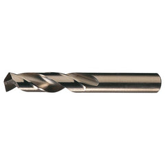 #8 RHS / RHC HSS-CO 8% (M42) 135 Degree Split Point Heavy Duty Cobalt Screw Machine Drill - Straw / Gold Oxide - Exact Industrial Supply