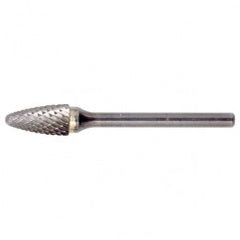 SF-51 Double Cut Solid Carbide Bur-Round Nose Tree Shape - Benchmark Tooling