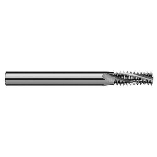 ‎0.4700″ Cutter Diameter × 1.2500″ (1-1/4″) Length of Cut Carbide Multi-Form 5/8″-11 Thread Milling Cutter, 4 Flutes - Exact Industrial Supply