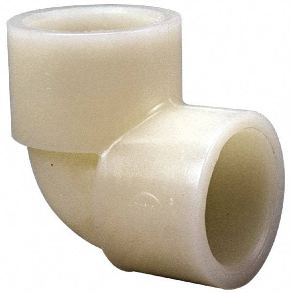 NIBCO - 3/4" PVDF Plastic Pipe 90° Elbow - Schedule 80, S x S End Connections - Benchmark Tooling