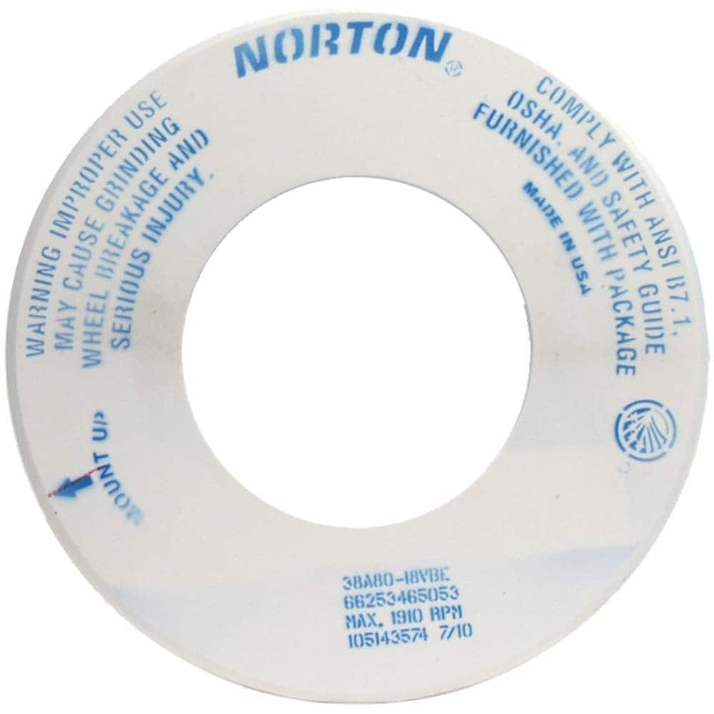 Norton - Tool & Cutter Grinding Wheels Wheel Type: Type 1 Wheel Diameter (Inch): 18 - Benchmark Tooling