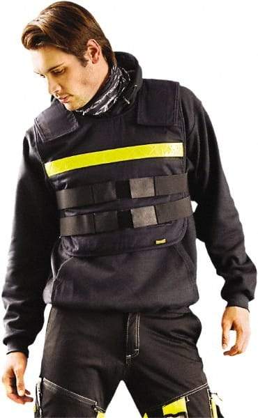 OccuNomix - One Size Fits Most, Porban Blue Cooling Vest - 36 to 54" Chest, Hook & Loop Front, Cotton - Benchmark Tooling