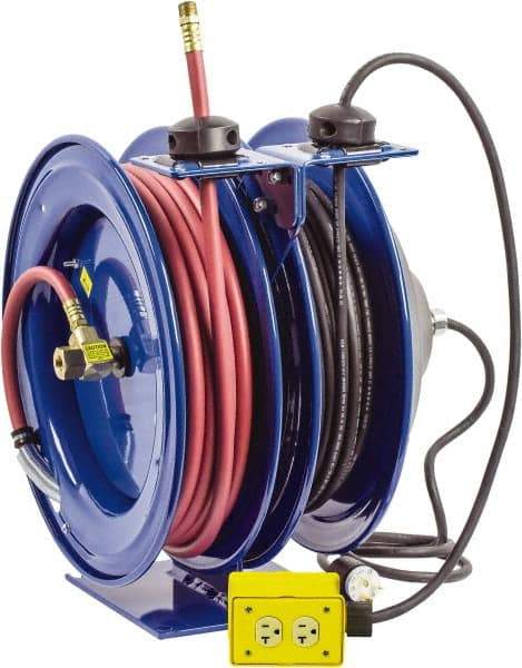 CoxReels - 50' Spring Retractable Hose Reel - 300 psi, Hose Included - Benchmark Tooling