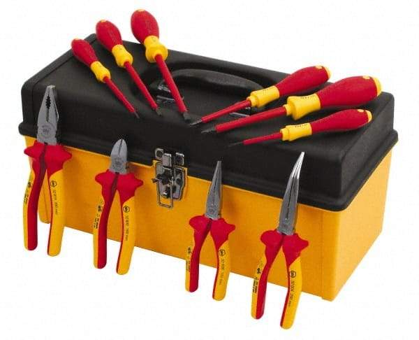 Wiha - 10 Piece Insulated Hand Tool Set - Comes in Tool Box - Benchmark Tooling