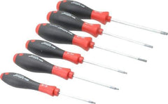 Wiha - 6 Piece Torx Screwdriver Set - Bit Sizes: Torx T8, T10, T15, T20, T25 & T30 - Benchmark Tooling