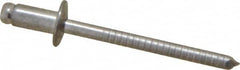 RivetKing - Size 52 Dome Head Stainless Steel Open End Blind Rivet - Stainless Steel Mandrel, 0.02" to 1/8" Grip, 0.312" Head Diam, 0.16" to 0.164" Hole Diam, 0.3" Length Under Head, 5/32" Body Diam - Benchmark Tooling