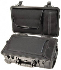 Pelican Products, Inc. - 13-13/16" Wide x 13-13/16" Deep x 9" High, Clamshell Hard Case - Black, Plastic - Benchmark Tooling